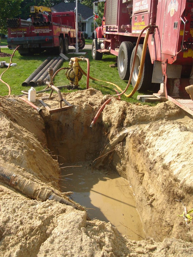 drilling for a water well